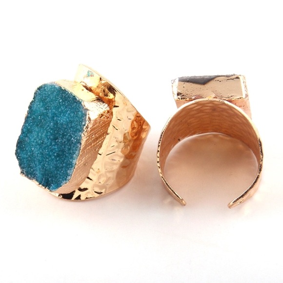 Anthropologie Jewelry - Druzy Quartz Ring